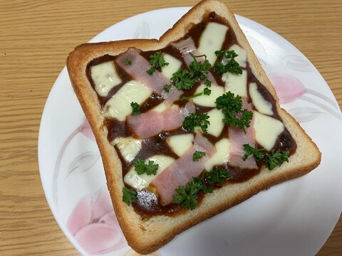 カレーチーズベーコントースト☆彡